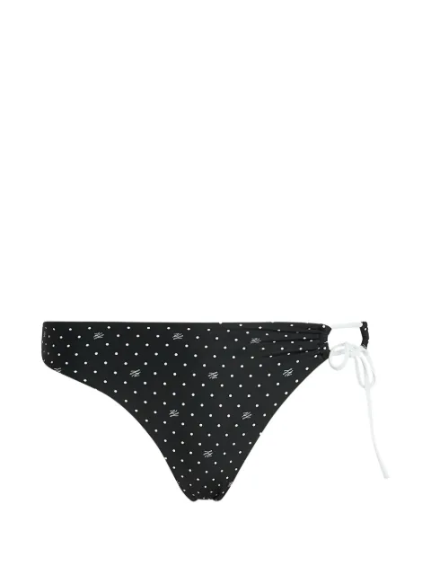 Karl Lagerfeld Polka dot cheeky bikini bottom Black B3W46017B32