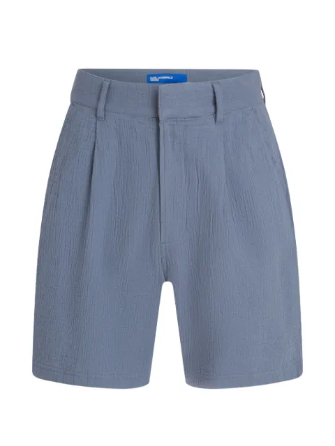 Karl Lagerfeld Jeans crinkled tailored shorts Blue B3M10112