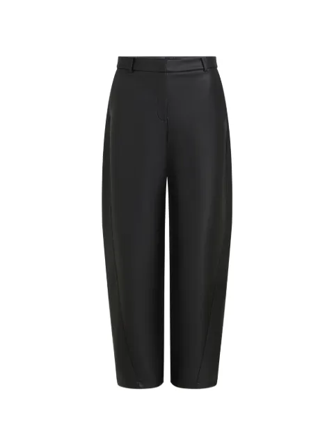Karl Lagerfeld faux-leather barrel trousers Black B3W10098999