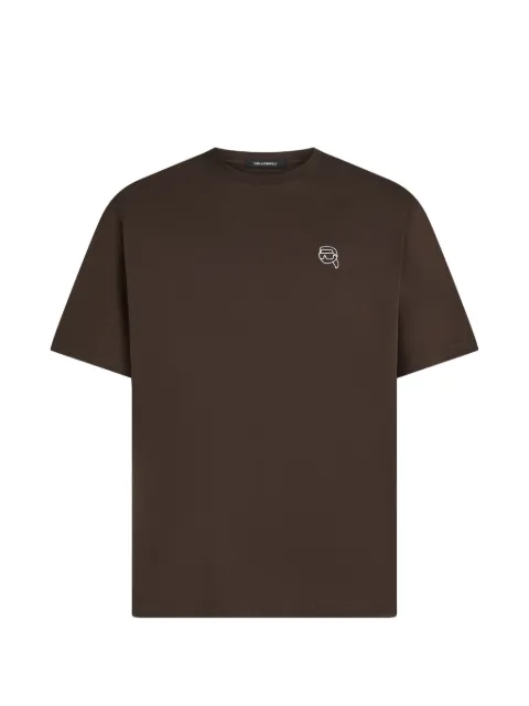 Karl Lagerfeld logo-print T-shirt Brown B3M170802EP