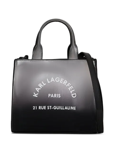 Karl Lagerfeld Rue St-Guillaume ombré tote bag Black B3W303001LI