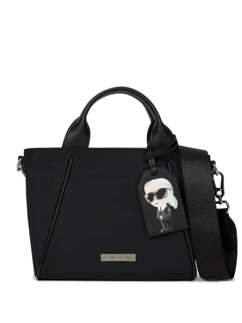 Karl Lagerfeld Ikon canvas tote bag Black B3W30129999
