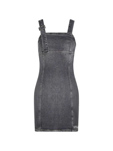 Karl Lagerfeld Jeans buckle-strap denim mini dress Blue B3W130511YK