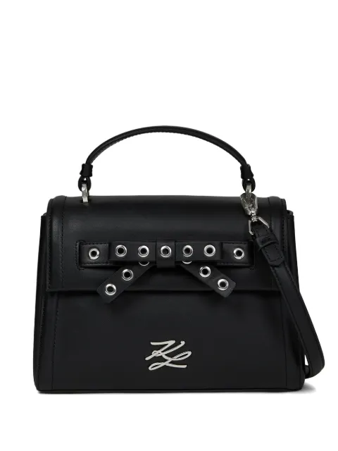 Karl Lagerfeld K/Autograph bow top handle bag Black B3W300511RC