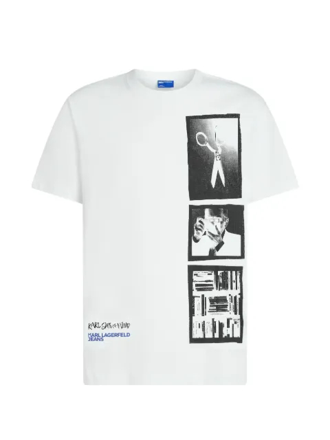 Karl Lagerfeld Jeans Polaroid print T-shirt White B3M17031