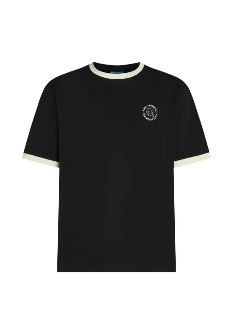Karl Lagerfeld Ikon circle logo T-shirt Black B3M17093999