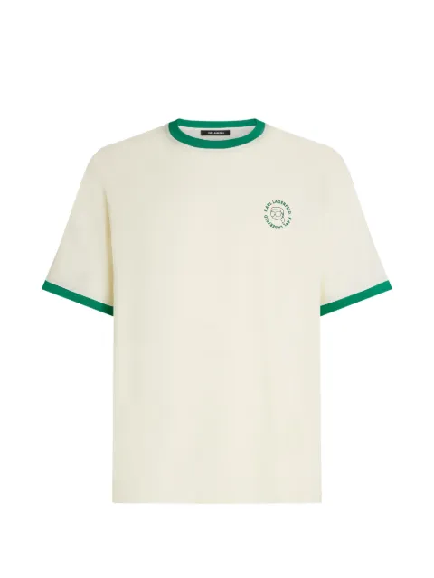 Karl Lagerfeld Ikon circle logo T-shirt Neutrals B3M17093B09