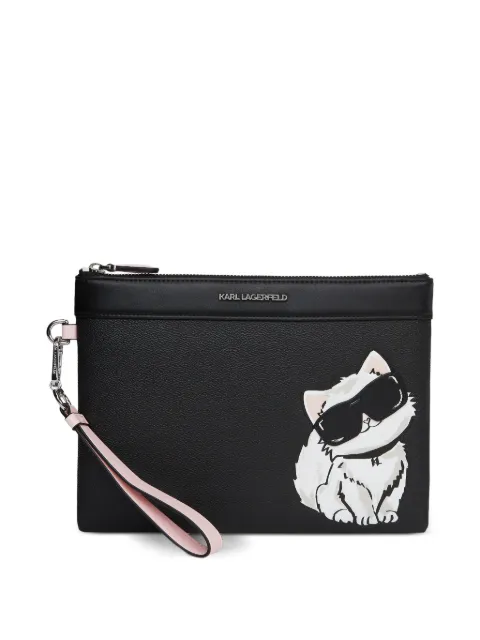 Karl Lagerfeld Ikon Choupette pouch Black B3W32088999