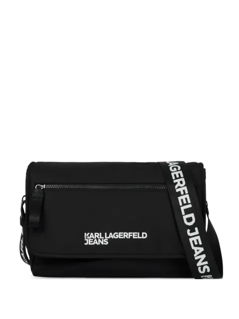 Karl Lagerfeld Jeans Essential logo-print messenger bag Black B1M30249