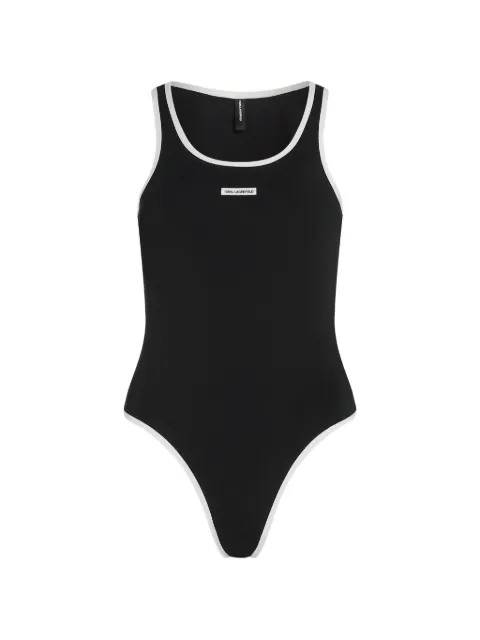 Karl Lagerfeld monochrome thong bodysuit Black B3W47021999