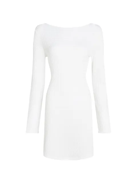 Karl Lagerfeld textured faux-pearl beach dress White B3W46015B09