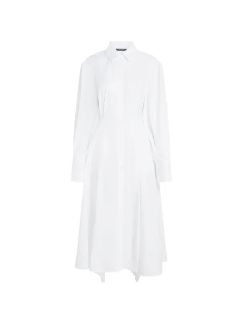 Karl Lagerfeld poplin pleated shirt dress White B3W13020100
