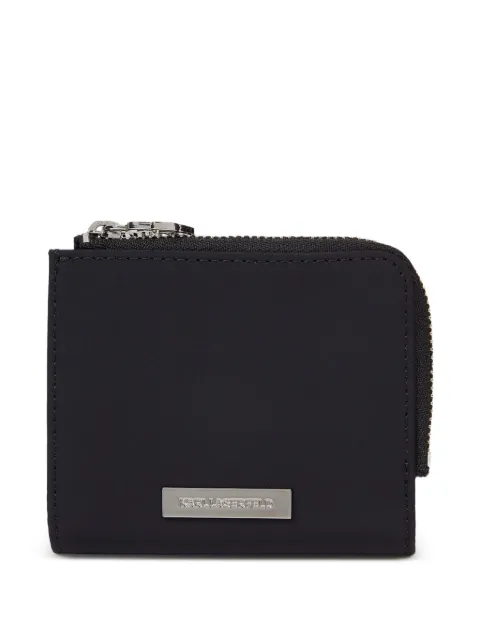 Karl Lagerfeld Ikon logo-plaque bifold wallet Black B3W32036999
