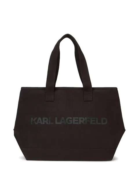 Karl Lagerfeld logo-print tote bag Brown B2M501002EP