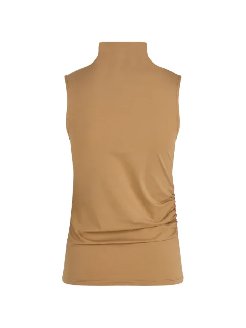 Karl Lagerfeld ruched mock-neck tank top Neutrals B3W170631LG