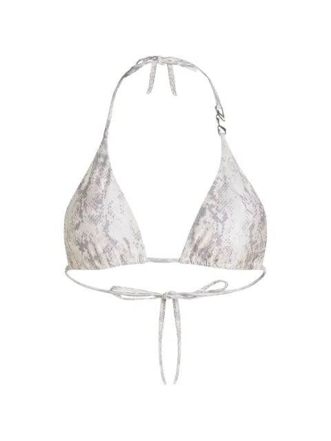 Karl Lagerfeld triangle bikini top White A3W46009A92