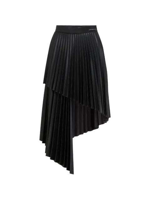 Karl Lagerfeld pleated asymmetric midi skirt Black B3W12008999