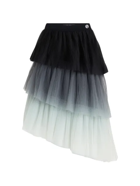 Karl Lagerfeld asymmetric tiered midi skirt Black B3W12011998