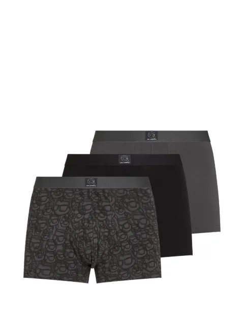 Karl Lagerfeld Ikon all-over print boxers (set of three) Grey B3M47006B44