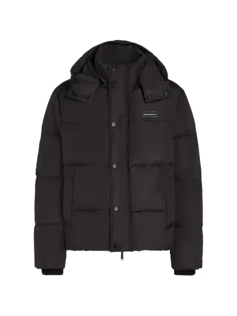 Karl Lagerfeld hooded padded jacket Black B3M15049999