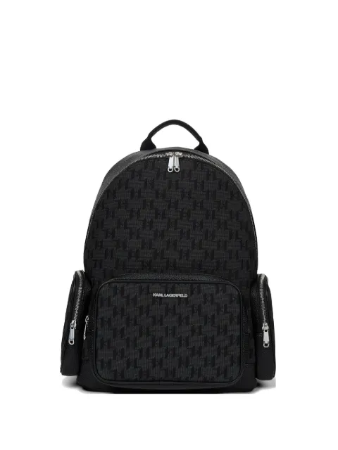 Karl Lagerfeld K/Monogram jacquard backpack Black B3M30246999
