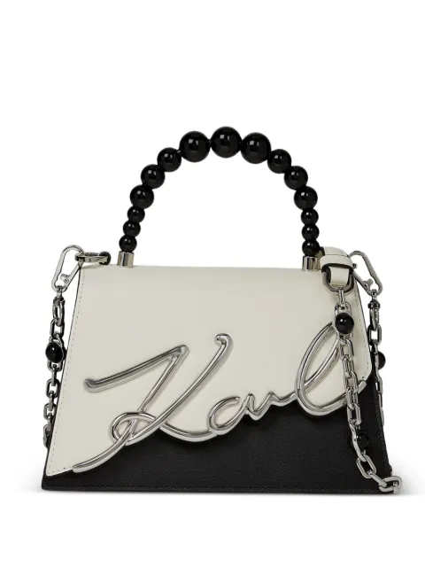 Karl Lagerfeld K/Signature pearl-embellished bag White B3W30015101