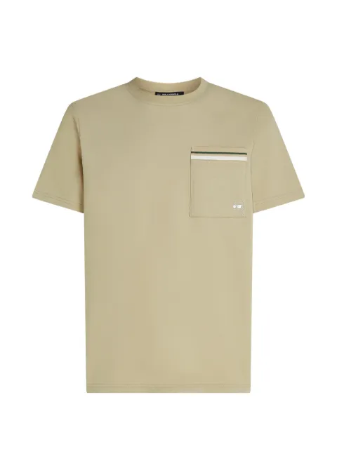Karl Lagerfeld Ikon stripe pocket T-shirt Neutrals B3M170791DX