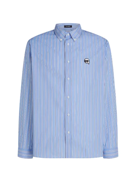 Karl Lagerfeld stripe-pattern shirt Blue B3M16021308