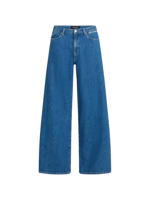 Karl Lagerfeld Ikon logo-motif jeans Blue B3W100461EG