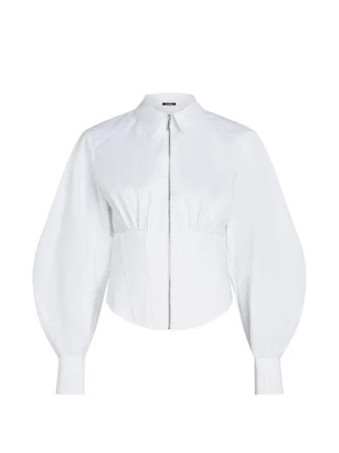 Karl Lagerfeld corset-style poplin shirt White B3W11020100