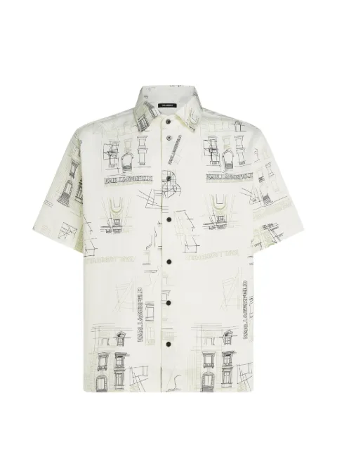 Karl Lagerfeld Rue St-Guillaume printed shirt Neutrals B3M16010B09