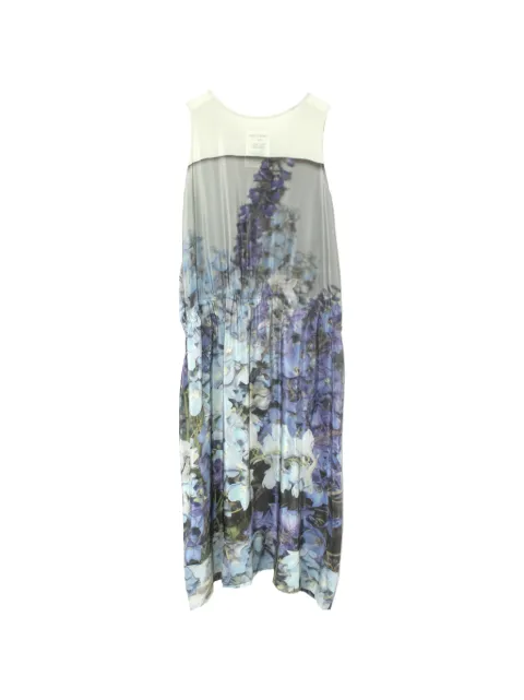 Anntian floral-print tie-waist midi dress Blue 89901Q