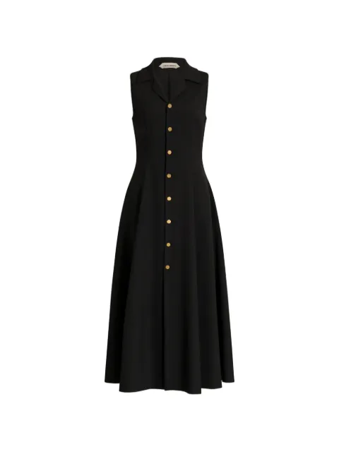 Alberta Ferretti sleeveless midi dress Black AEF262U04446635