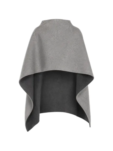 Alberta Ferretti seam-detail wool cape Grey AEF262U33026657