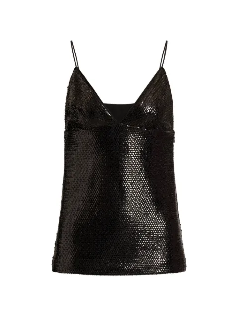 Alberta Ferretti sequin-embellished top Black AEF262U08136646
