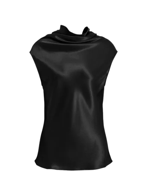 Alberta Ferretti cowl sleeveless top Black AEF262U08086627