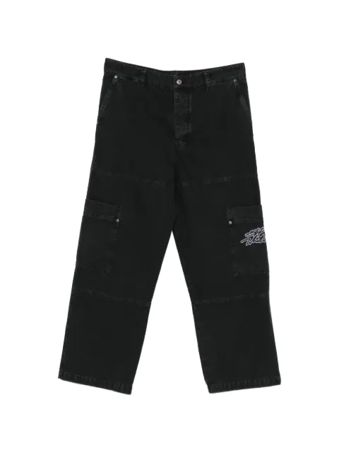 Off-White cargo-pocket embroidered trousers Black 44XCF04E26F001001