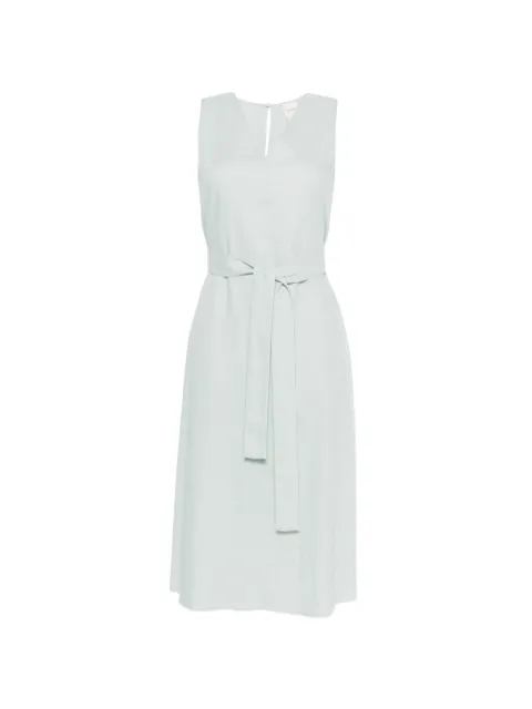 Calvin Klein V-neck belted midi dress Green LV044F040G3Q0