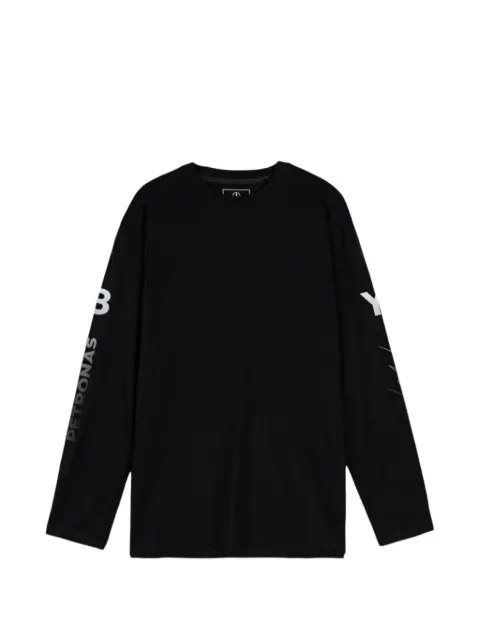 Y-3 x MERCEDES Chaos Logo long-sleeves T-shirt Black KR2372