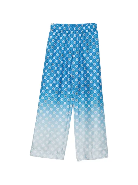 Casablanca gradient pattern trousers Blue WSS26TR37202