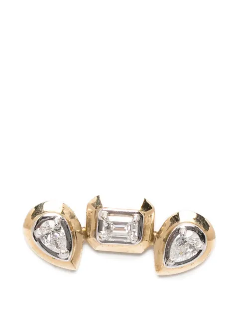 Rainbow K diamond earring Gold E7607