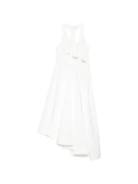 ZIMMERMANN Luna appliqué midi dress Neutrals 8168DS261