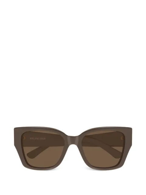 Balenciaga Eyewear square logo sunglasses Brown BB0474S