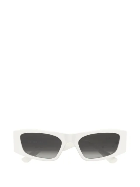 Balenciaga Eyewear rectangle logo sunglasses White BB0478S