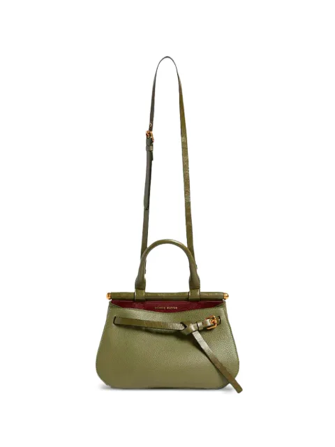 Antonio Marras Tanit buckled pebbled-leather satchel Green MBOR272VE601