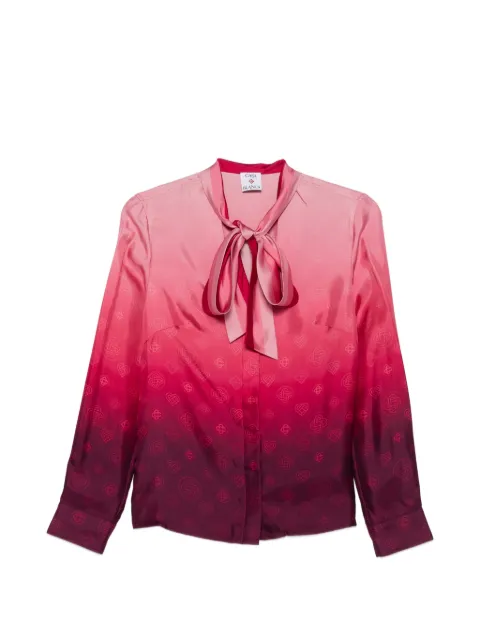 Casablanca gradient bow shirt Pink WSS26SH26201