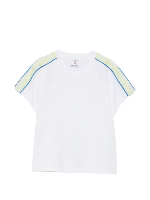 Casablanca shoulder tape T-shirt White WSS26JTS07001