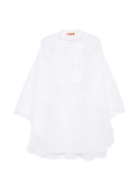 Ermanno Scervino lace buttoned mini dress White D484Q601KGC