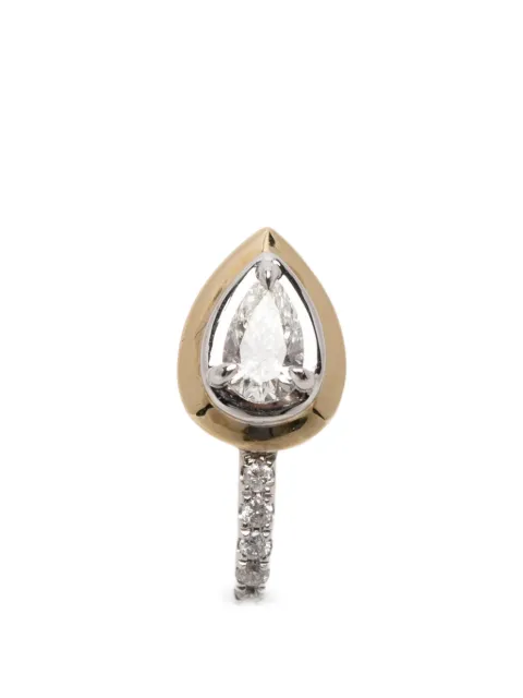 Rainbow K diamond pear earring Gold E7598