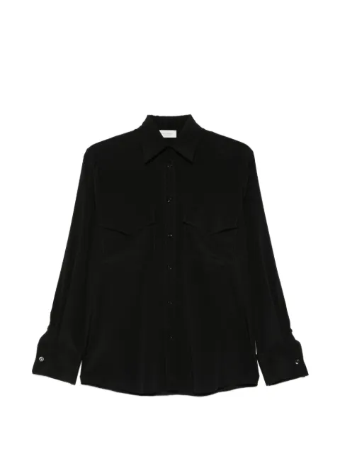Mazzarelli patch-pocket shirt Black MICHELA260